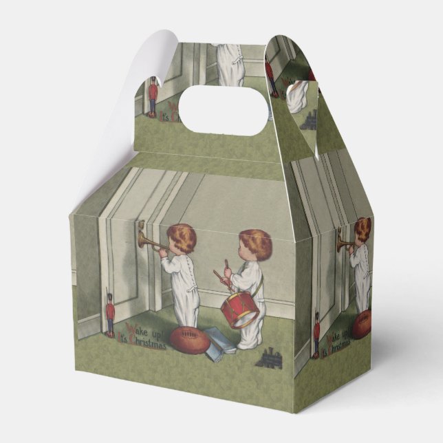 Wake Up Its Christmas cute child illustration Favour Box (Front Side)