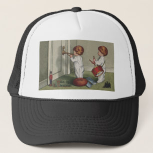 Wake Up Its Christmas cute child illustration Trucker Hat