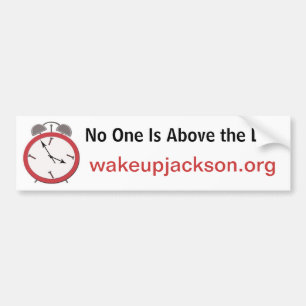 WAKE UP JACKSON BUMPER STICKER