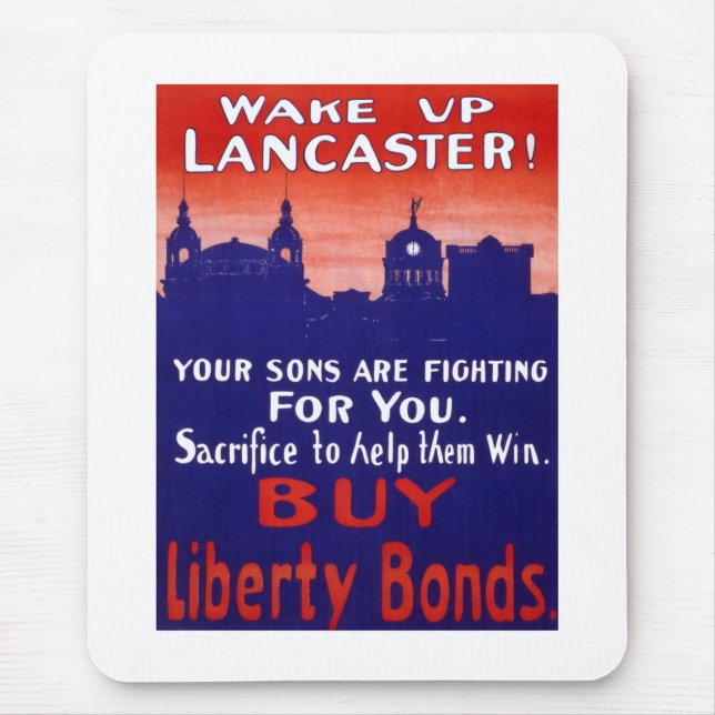 Wake Up Lancaster Mouse Mat (Front)