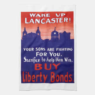 Wake Up Lancaster Tea Towel