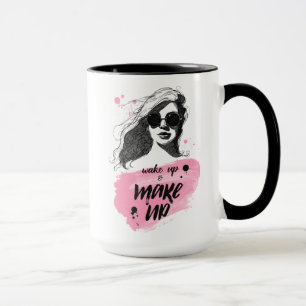 Wake Up & Make Up Mug