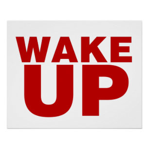 Wake Up Red Poster