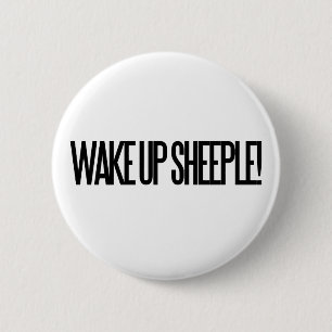 Wake up Sheeple 6 Cm Round Badge
