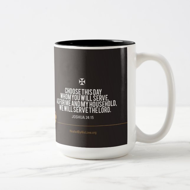 Wake Up & Smell the Incense | Choose this day Two-Tone Coffee Mug (Right)