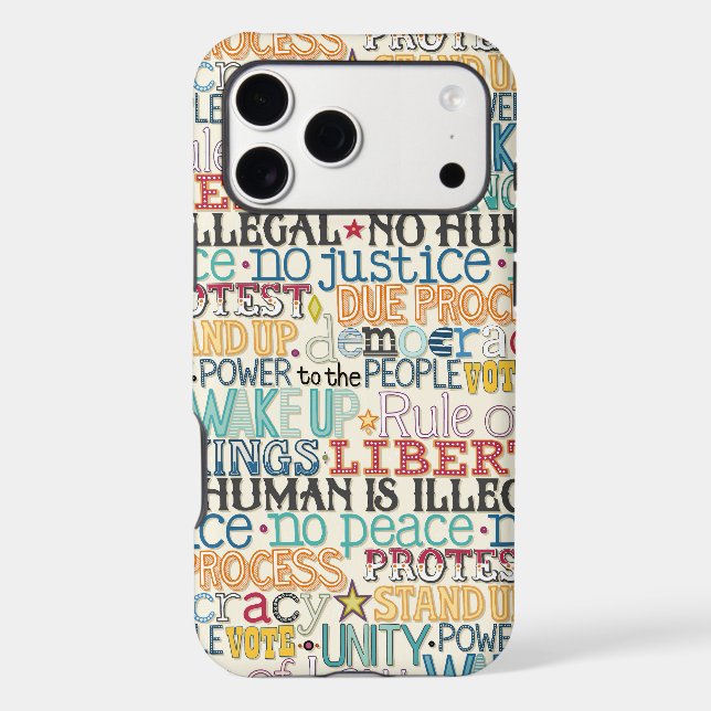 wake up stand up typography (Back)