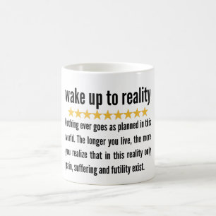 Wake up to reality   madara uchiha quotes coffee mug