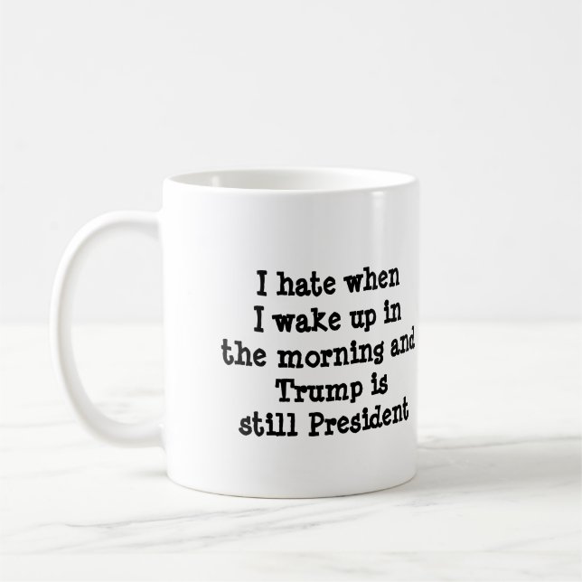 Wake Up to Trump Resist Mug (Left)