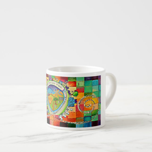 Wake up with colour mug! espresso cup (Front Right)