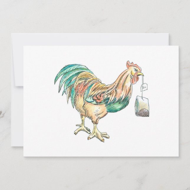 Wake Up WIth Tea Invitation (Front)