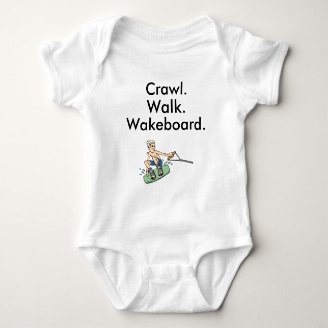 Wakeboard Baby Bodysuit (Front)