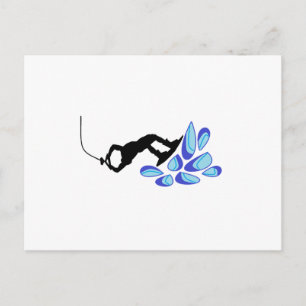 Wakeboard Blue Postcard
