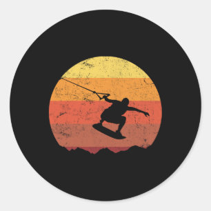 Wakeboard  classic round sticker