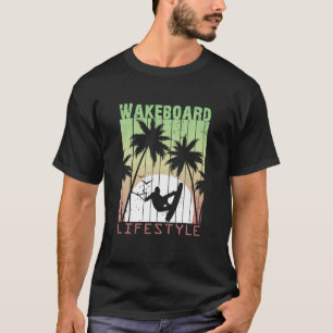 Wakeboard Lifestyle Vintage Design For Biting Thro T-Shirt