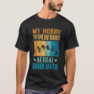 Wakeboard Perform Aerial Manoeuvre Wakeboarding T-Shirt