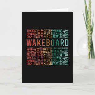 Wakeboard Quote Wakeboarder Wake Wakeboarding Card