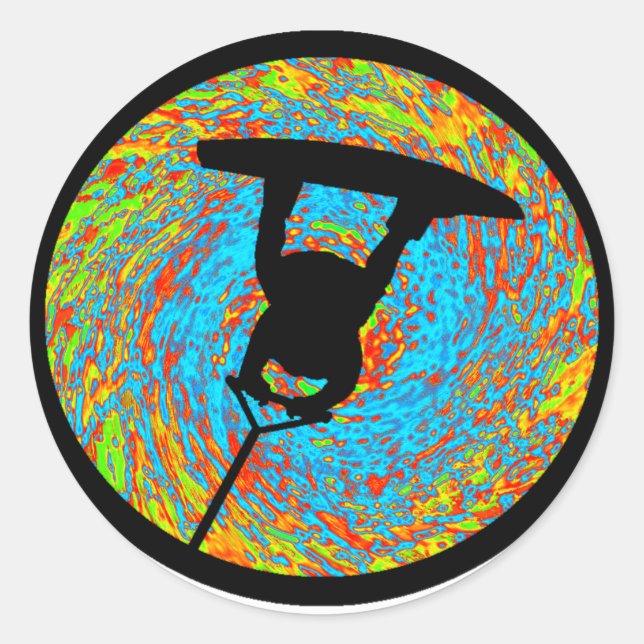 Wakeboard Raley Insured Classic Round Sticker (Front)