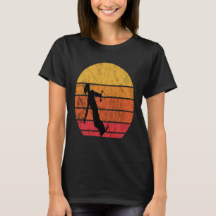 Wakeboard Retro Sunset Vintage Sunset Wakeboarder T-Shirt