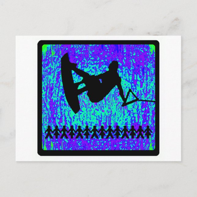 Wakeboard Simple Morning Postcard (Front)