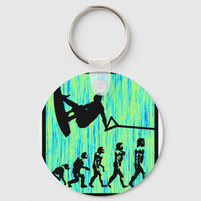 Wakeboard Styled Evolution Key Ring (Front)