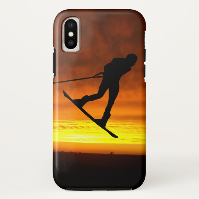 Wakeboard Sunset iPhone X Case (Back)