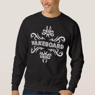 Wakeboard Tribal Design_1 Sweatshirt