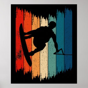 Wakeboard Vintage Wakeboarding Poster