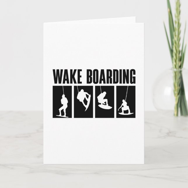 Wakeboard Wake Boarding Wakeboarding Wakeboarder Card (Front)
