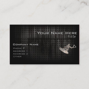 Wakeboarder; Cool Black Business Card