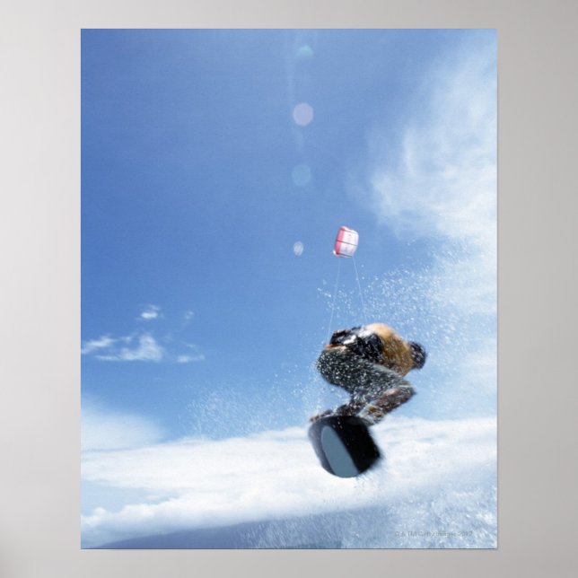 Wakeboarder Jumping Poster (Front)