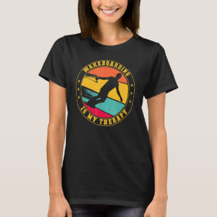 Wakeboarder Sunset Born To Wakeboard Cool Wakeboar T-Shirt