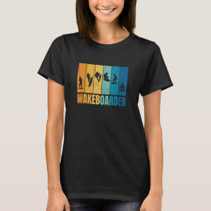 Wakeboarder  Vintage Wave Retro Wakeboard Surf Bea T-Shirt