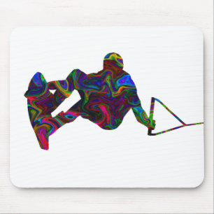 Wakeboarder Wild Colours Mouse Mat