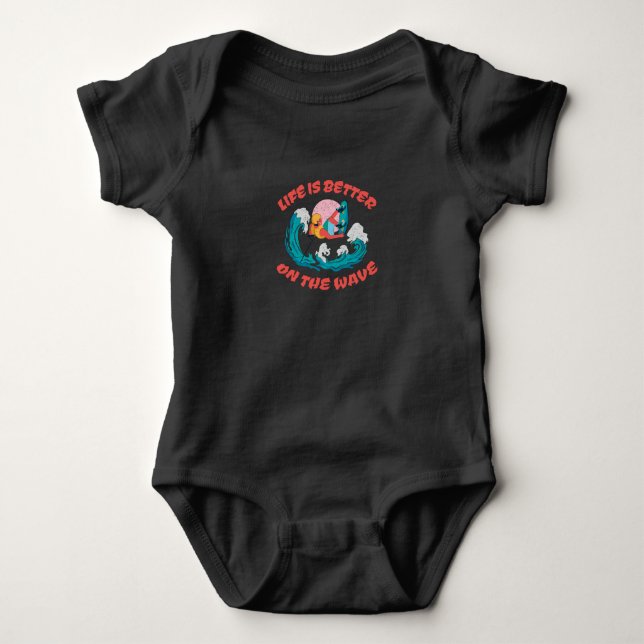 Wakeboarding Baby Bodysuit (Front)