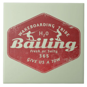Wakeboarding bailing  tile