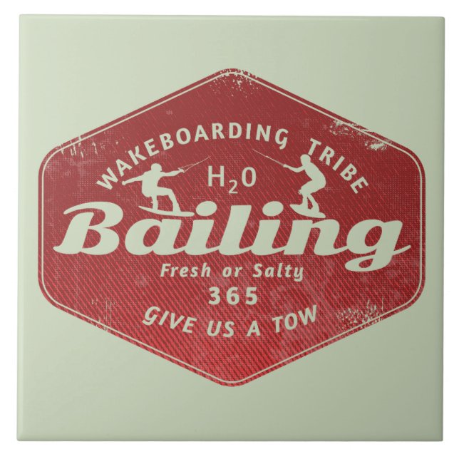 Wakeboarding bailing  tile (Front)