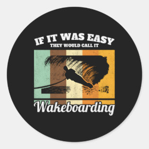 Wakeboarding Extreme Sports Water Skiing Classic Round Sticker