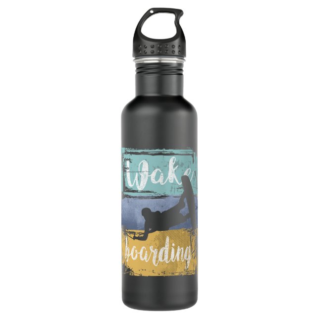 Wakeboarding Retro Wakeboarder 710 Ml Water Bottle (Front)