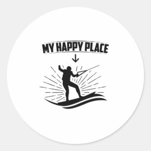 Wakeboarding Sayings   Wakeboarder Sports pots Classic Round Sticker