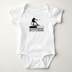 Wakeboarding Skills Loading Baby Bodysuit