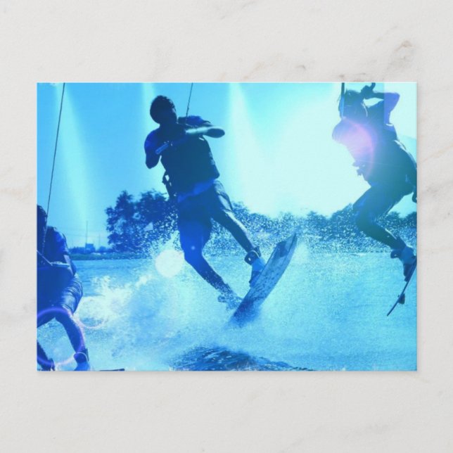 Wakeboarding Trio Postcard (Front)