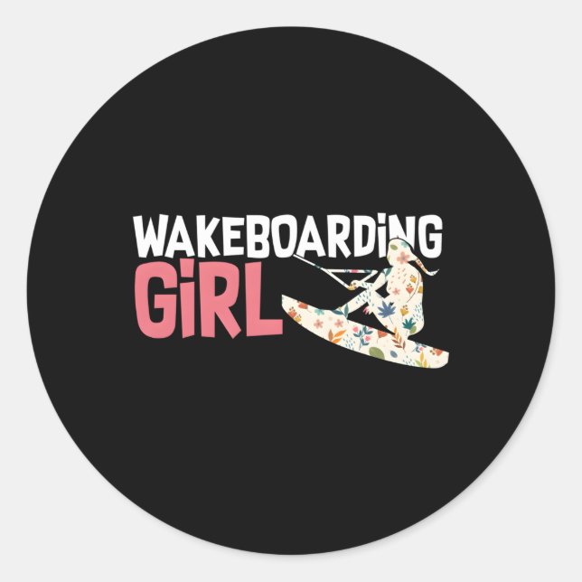 Wakeboarding Wakeboard Water Sports Wakeboarder Classic Round Sticker (Front)