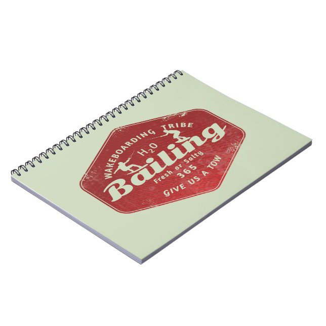 Wakeboarding Wakeboarder Notebook (Left Side)