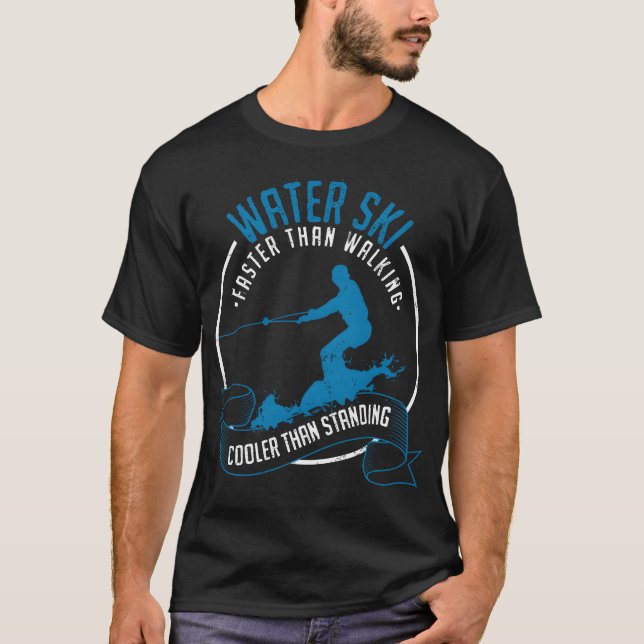 Wakeboarding Water Sports Water Skiing family boy T-Shirt (Front)