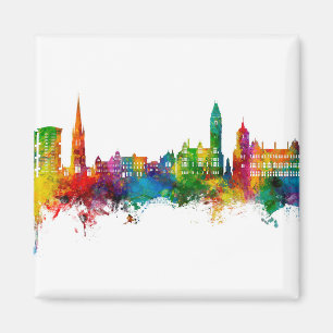Wakefield England Skyline Magnet