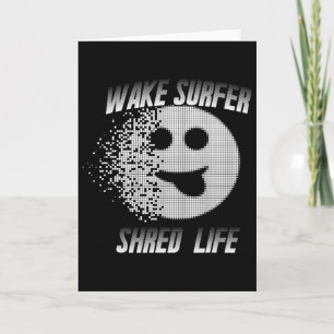 Wakesurfer Wake Surf Water Skiing Lake Sport Shred Card