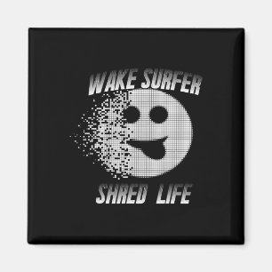 Wakesurfer Wake Surf Water Skiing Lake Sport Shred Magnet