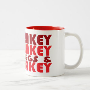 Wakey Wakey Eggs and Bakey Two-Tone Coffee Mug