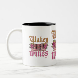 Wakey Wines Two-Tone Coffee Mug