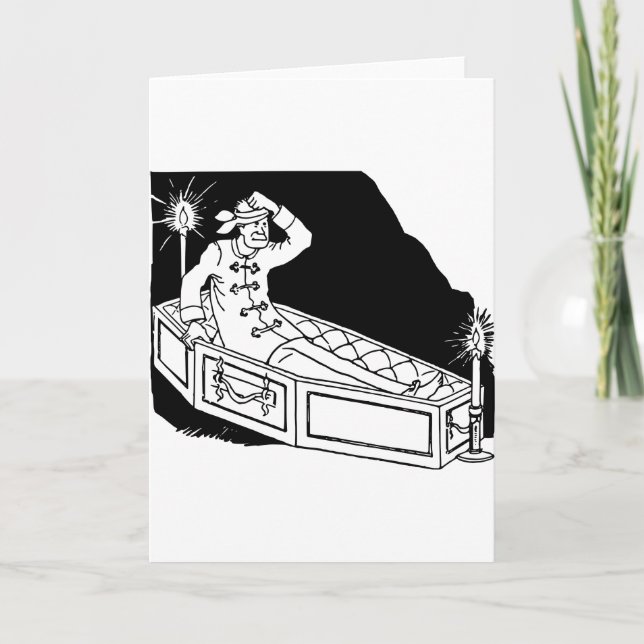 Waking in a Coffin Card (Front)
